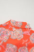 Relaxed Floral Print Button Down Shirt Dress