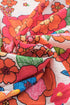 Relaxed Floral Print Split Neck Short Sleeve Top