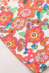 Relaxed Floral Print Split Neck Short Sleeve Top