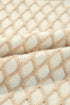 Relaxed Geometric Diamond Pattern Mock Neck Knit Sweater