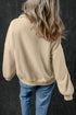 Relaxed Half Zip Kangaroo Pocket Pullover Sweatshirt