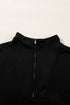 Relaxed Half Zip Kangaroo Pocket Pullover Sweatshirt