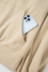 Relaxed Half Zip Kangaroo Pocket Pullover Sweatshirt