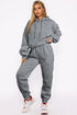 Relaxed Knit Hooded Crop And Jogger Lounge Set