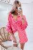 Relaxed Leopard Print Button Front Collared Shirt