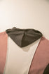 Relaxed Mixed Texture Exposed Seam Pullover Sweatshirt