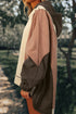 Relaxed Mixed Texture Exposed Seam Pullover Sweatshirt
