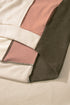 Relaxed Mixed Texture Exposed Seam Pullover Sweatshirt