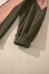 Relaxed Mixed Texture Exposed Seam Pullover Sweatshirt
