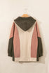 Relaxed Mixed Texture Exposed Seam Pullover Sweatshirt