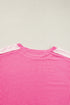 Relaxed Mixed Texture Exposed Seam Thermal Pullover Top