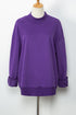 Relaxed Mock Neck Drop Shoulder Long Sleeve Sweatshirt