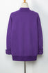 Relaxed Mock Neck Drop Shoulder Long Sleeve Sweatshirt