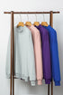 Relaxed Mock Neck Drop Shoulder Long Sleeve Sweatshirt