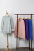 Relaxed Mock Neck Drop Shoulder Long Sleeve Sweatshirt