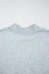 Relaxed Mock Neck Drop Shoulder Long Sleeve Sweatshirt