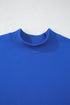 Relaxed Mock Neck Drop Shoulder Long Sleeve Sweatshirt