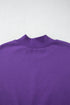 Relaxed Mock Neck Drop Shoulder Long Sleeve Sweatshirt