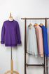 Relaxed Mock Neck Drop Shoulder Long Sleeve Sweatshirt