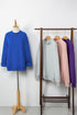 Relaxed Mock Neck Drop Shoulder Long Sleeve Sweatshirt