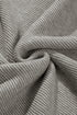 Relaxed Mock Neck Short Sleeve Ribbed Knit Sweater