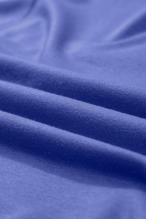 Relaxed Notched Neck Lettering Patch Graphic Short Sleeve Tee