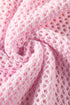 Relaxed Open Knit Floral Drop Shoulder Pullover Sweater