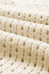 Relaxed Open Knit Geometric Block Pullover Sweater