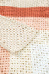 Relaxed Open Knit Geometric Block Pullover Sweater