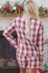 Relaxed Plaid Long Sleeve Cotton Shirt And Short Set