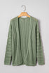 Relaxed Pointelle Knit Open Front Daily Cardigan