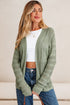 Relaxed Pointelle Knit Open Front Daily Cardigan