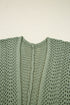 Relaxed Pointelle Knit Open Front Daily Cardigan