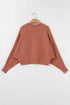 Relaxed Ribbed Knit Button Front Collared Cardigan