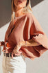 Relaxed Ribbed Knit Button Front Collared Cardigan