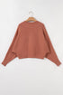 Relaxed Ribbed Knit Button Front Collared Cardigan