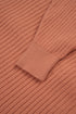 Relaxed Ribbed Knit Button Front Collared Cardigan