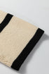 Relaxed Ribbed Knit Side Button Detail Pullover Sweater