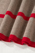 Relaxed Ribbed Knit Side Button Detail Pullover Sweater