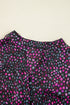 Relaxed Semi Sheer Confetti Print Button Down Shirt