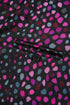 Relaxed Semi Sheer Confetti Print Button Down Shirt