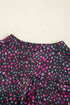 Relaxed Semi Sheer Confetti Print Button Down Shirt