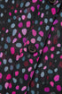Relaxed Semi Sheer Confetti Print Button Down Shirt