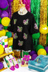 Relaxed Sequin Emblem Raw Edge High Low T-Shirt