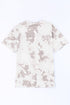 Relaxed Short Sleeve Tie Dye Print Casual Crew Neck Top