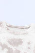 Relaxed Short Sleeve Tie Dye Print Casual Crew Neck Top