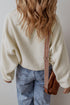 Relaxed Snap Placket Textured Sherpa Pullover