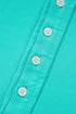 Relaxed Stretch Cotton Half Sleeve Button Front Henley Top