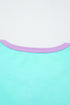 Relaxed Stretch Cotton Half Sleeve Button Front Henley Top