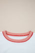 Relaxed Striped Balloon Sleeve Crew Neck Pullover Sweatshirt